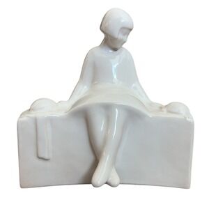 RARE Sevres porcelain statue - Enfant a la tortue par Jeanne Jozon